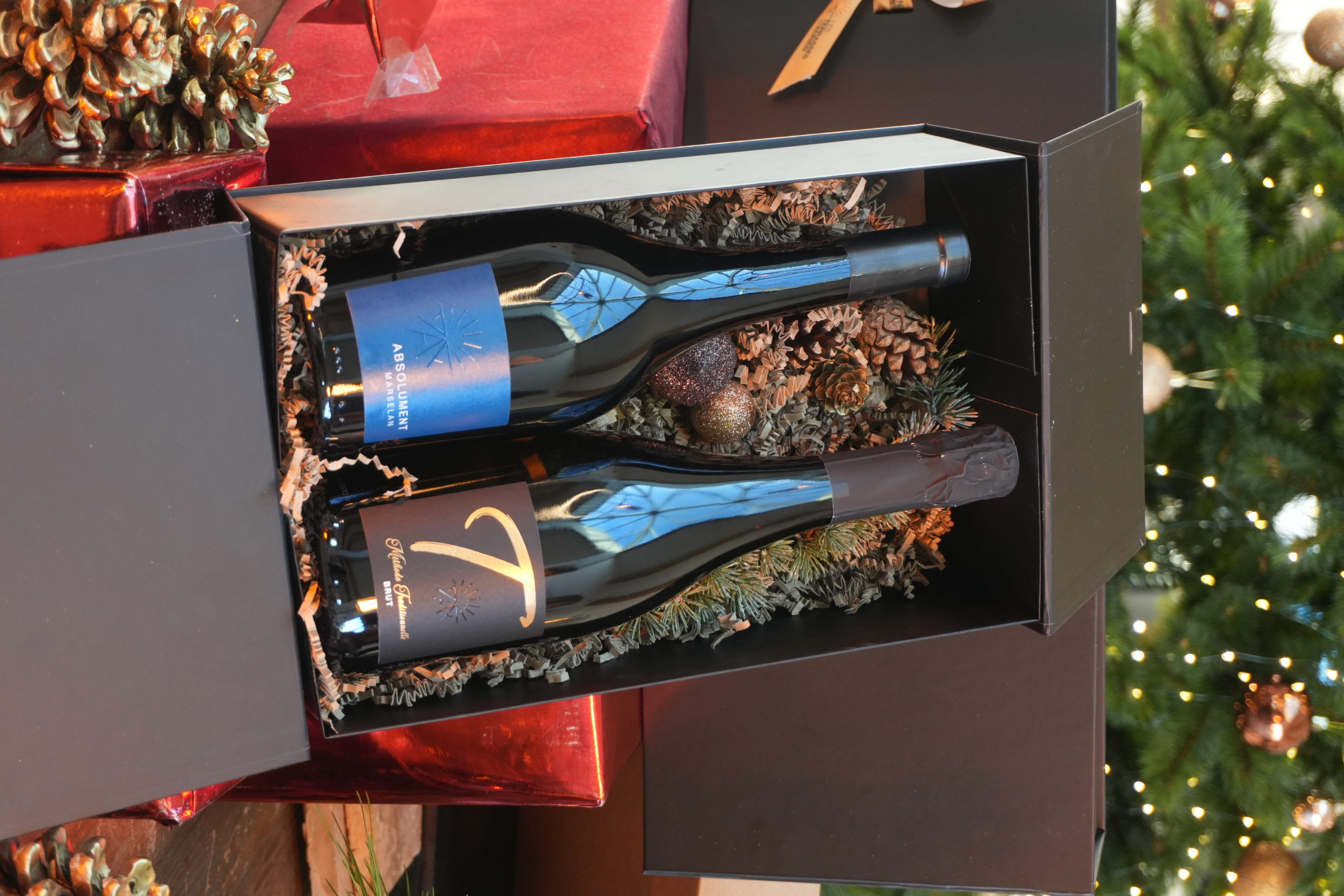 Coffret noir Élégance Pétillant & Marselan